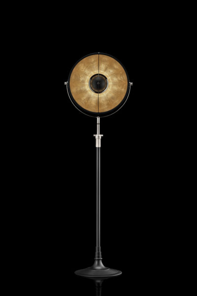 Fortuny Atelier 41 floor lamp black and gold leaf