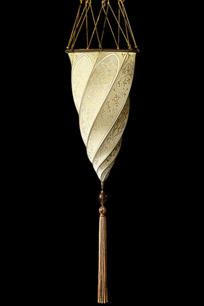 Lampada in seta Fortuny Cesendello