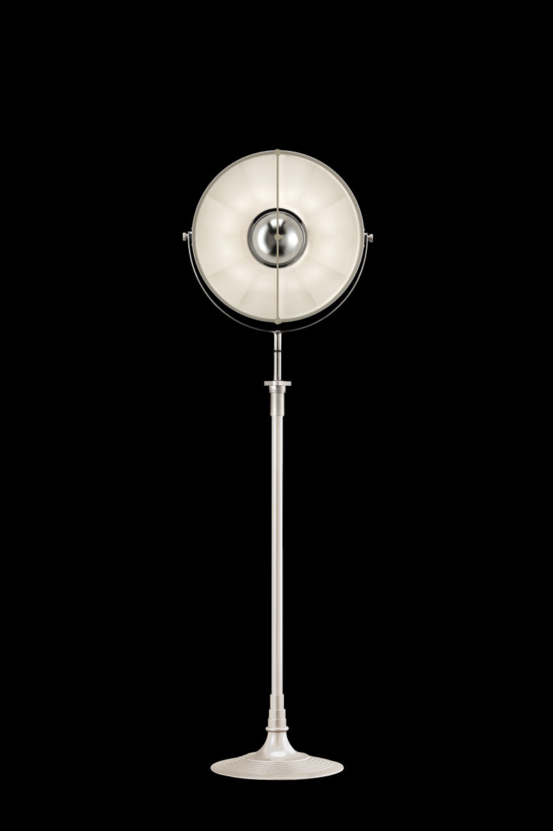 Lampada da terra Fortuny Studio 1907 Atelier 41 bianca