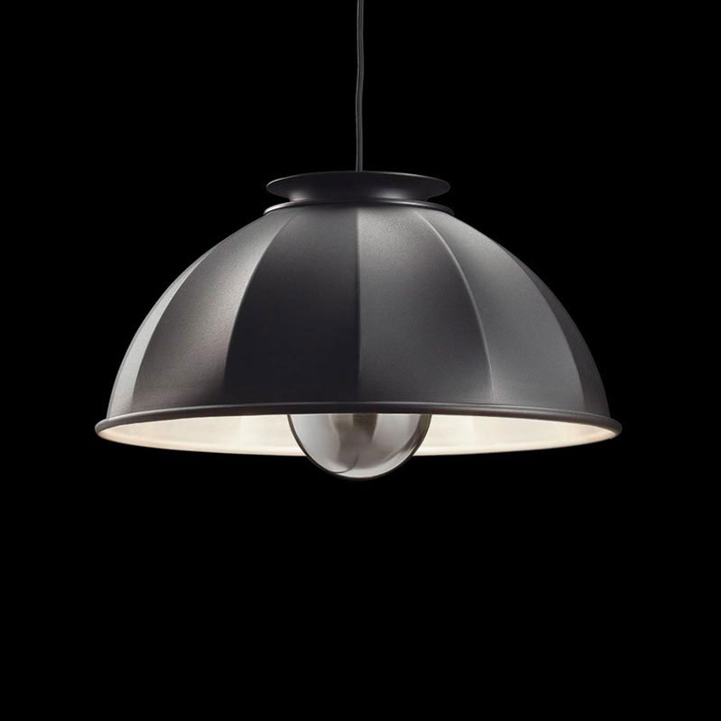 Fortuny Cupola ceiling lamp black and white
