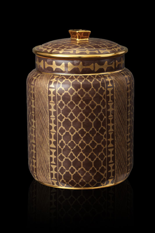 Vaso contenitore medio Fortuny Ashanti marrone
