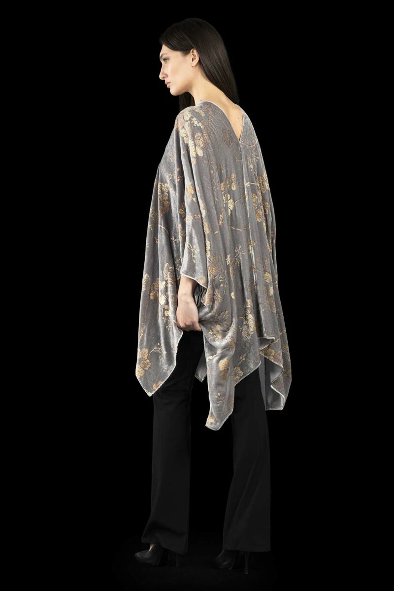 Fortuny printed velvet short evening coat