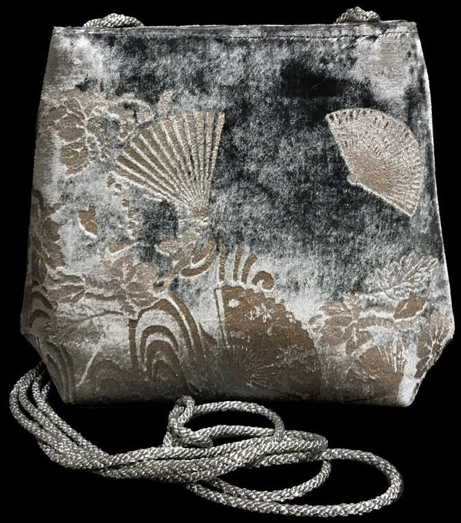 Fortuny Gioia hand printed velvet bag