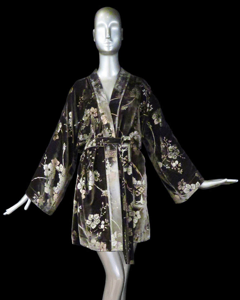 Kimono Fortuny Isabel in velluto stampato