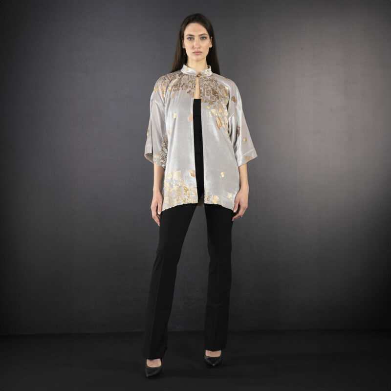 Fortuny Isabel | Printed velvet Kimono Coat