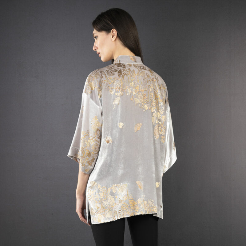 Fortuny Isabel | Printed velvet Kimono Coat