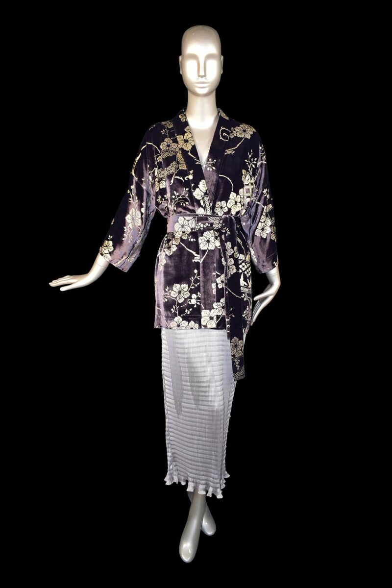 Fortuny printed velvet kimono