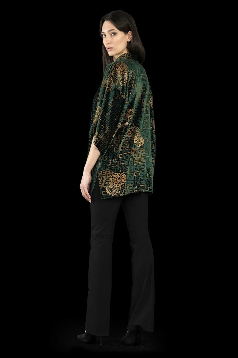 Fortuny printed velvet kimono