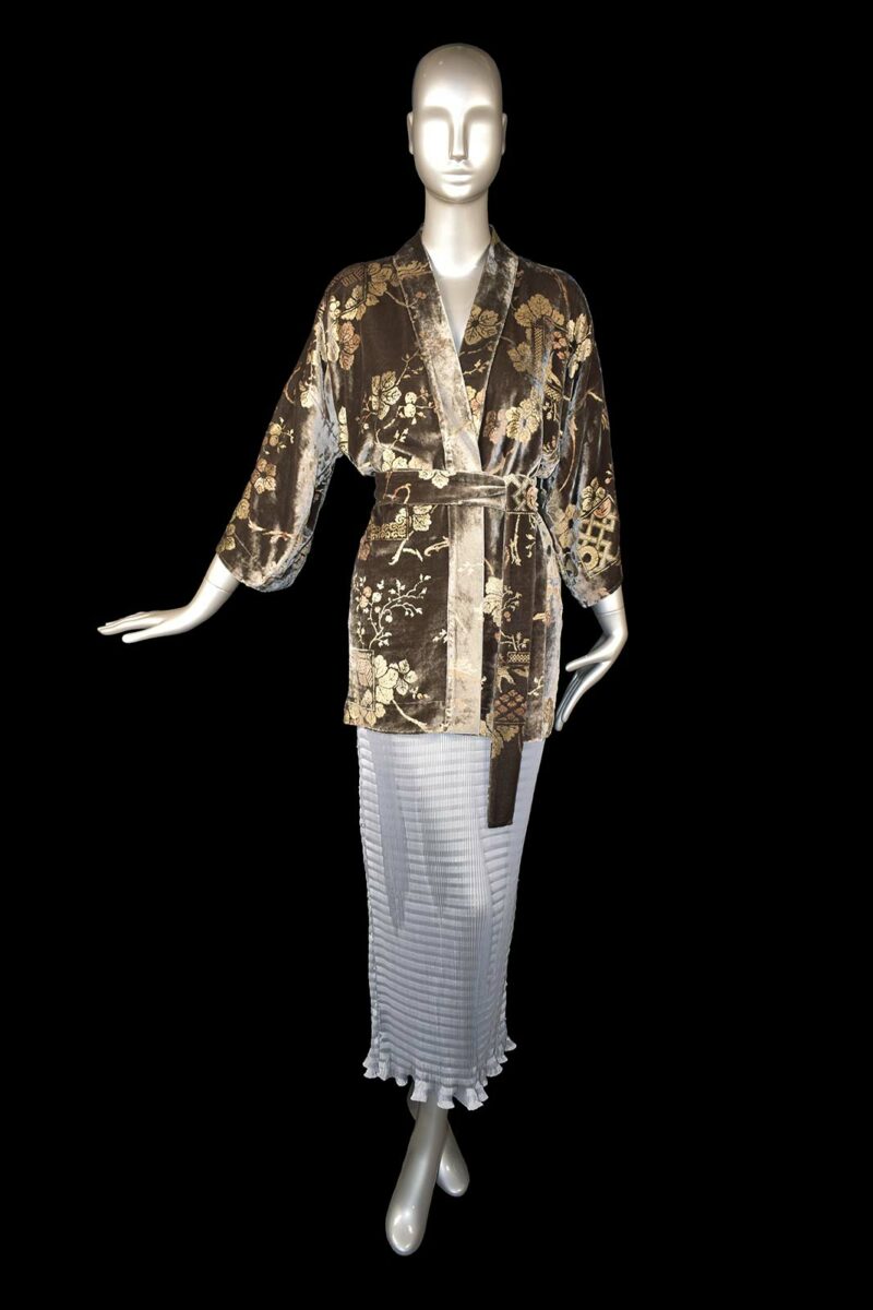 Fortuny printed velvet kimono