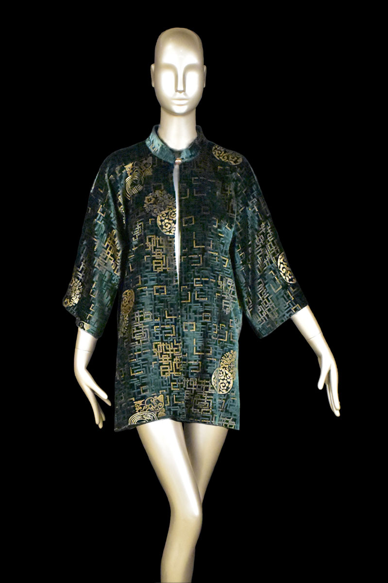 Kimono Fortuny Isabel in velluto stampato