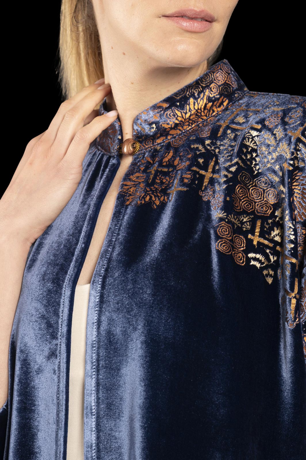Fortuny Isabel | Printed velvet Kimono Coat