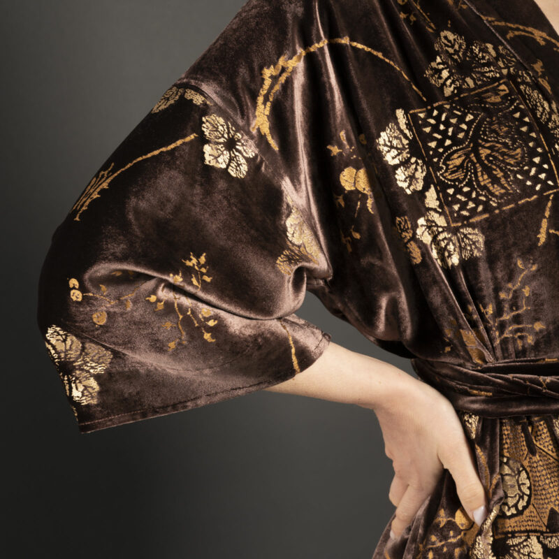 Fortuny Isabel | Printed velvet Kimono Coat