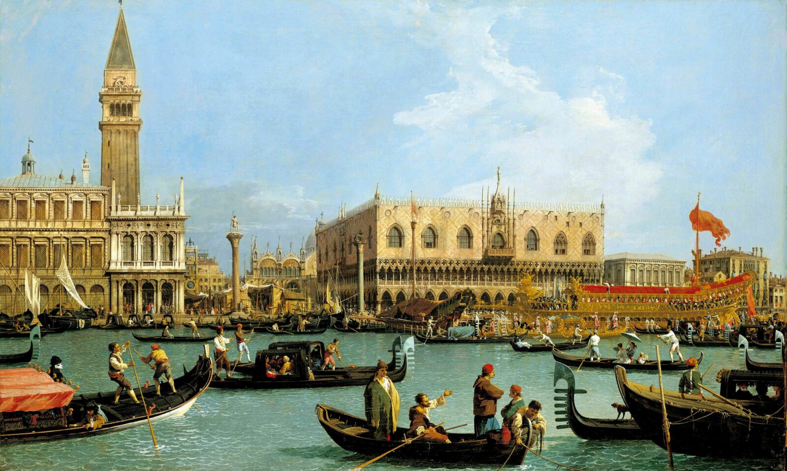 Canaletto, The Bucintoro at the Molo on Ascension Day, c. 1732