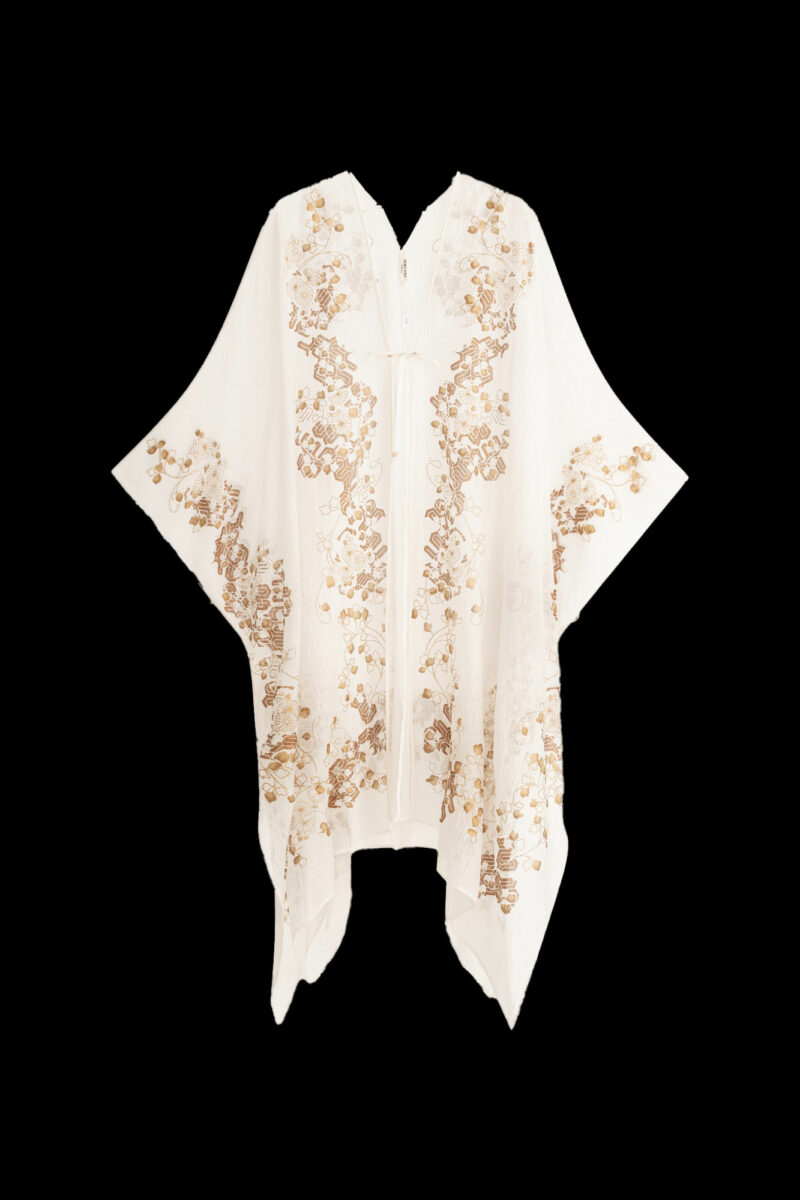 Esther Soprabito da Sera in Crepe Georgette | Ramage Bianco