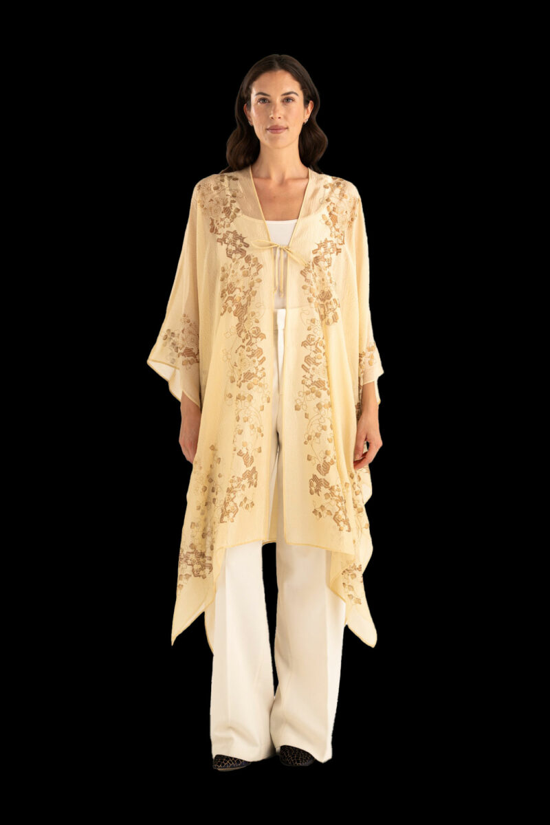 Esther Soprabito da Sera in Crepe Georgette | Ramage Beige