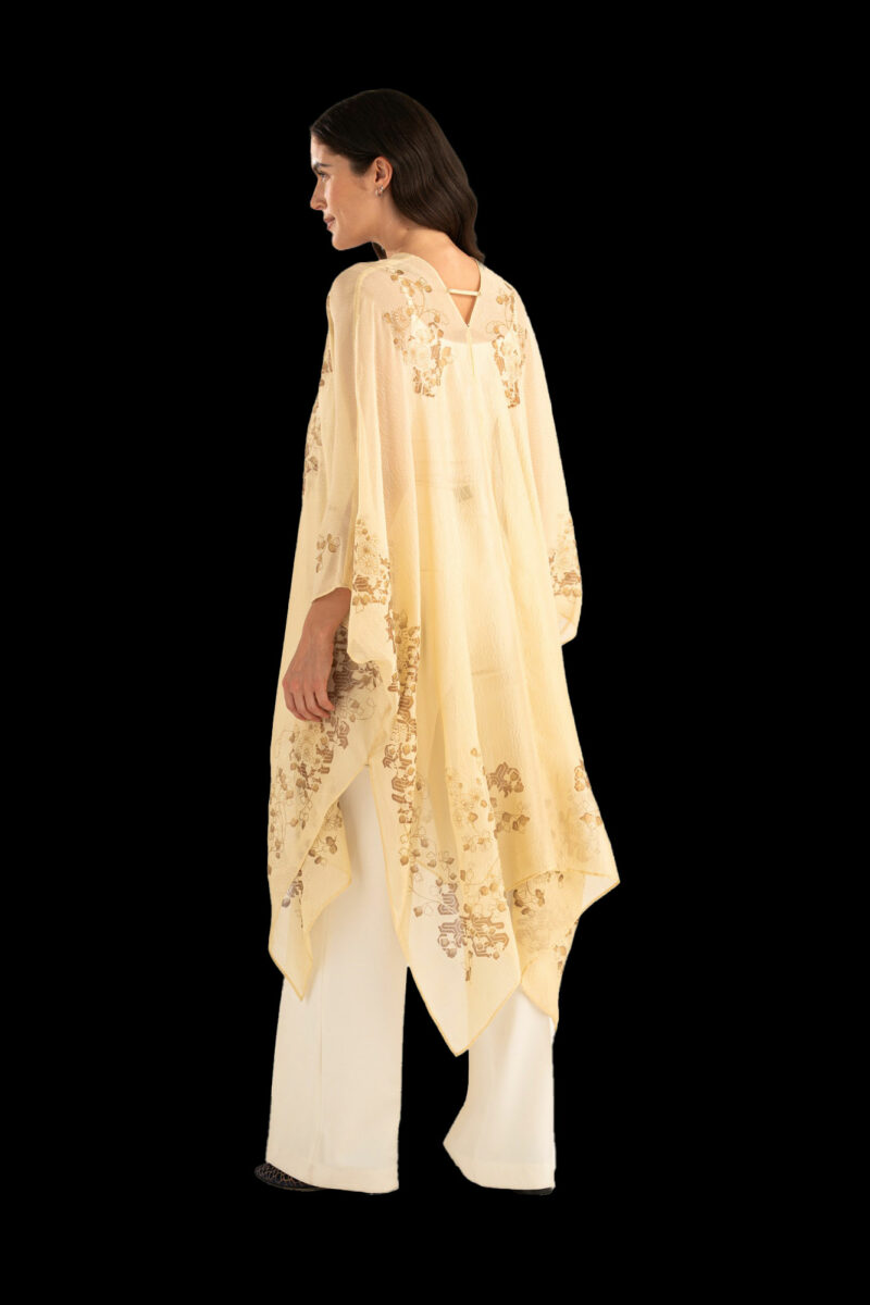 Esther Soprabito da Sera in Crepe Georgette | Ramage Beige