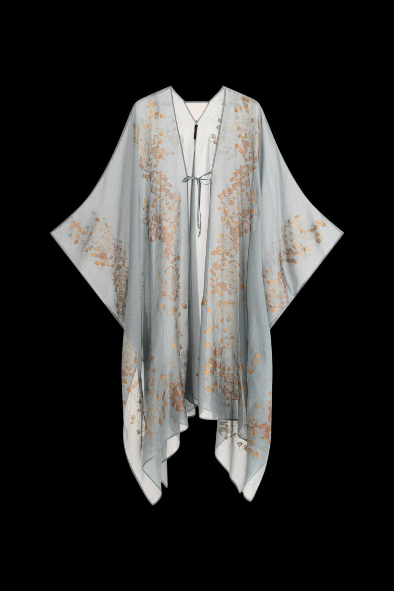 Esther Soprabito da Sera in Crepe Georgette | Ramage Blu candy