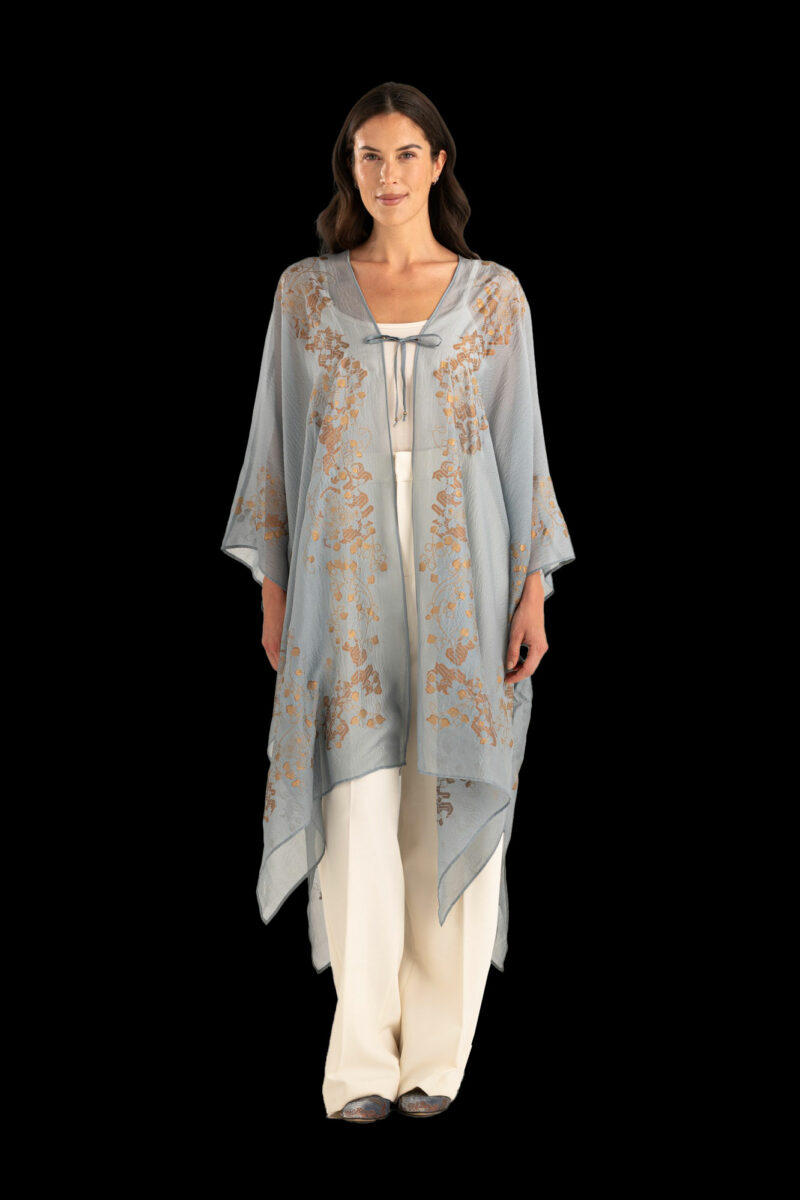 Esther Soprabito da Sera in Crepe Georgette | Ramage Blu candy