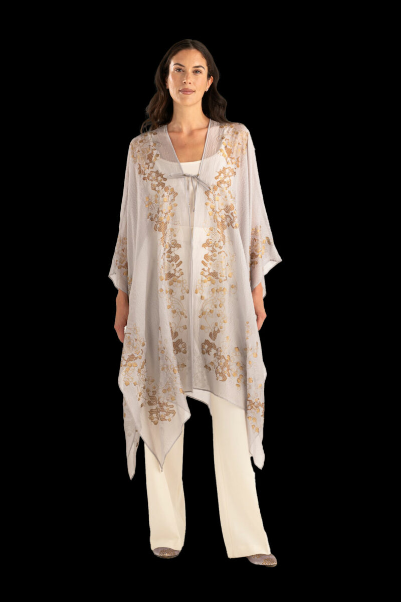 Esther Soprabito da Sera in Crepe Georgette | Ramage Taupe