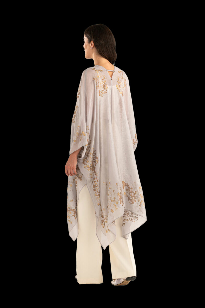 Esther Soprabito da Sera in Crepe Georgette | Ramage Taupe