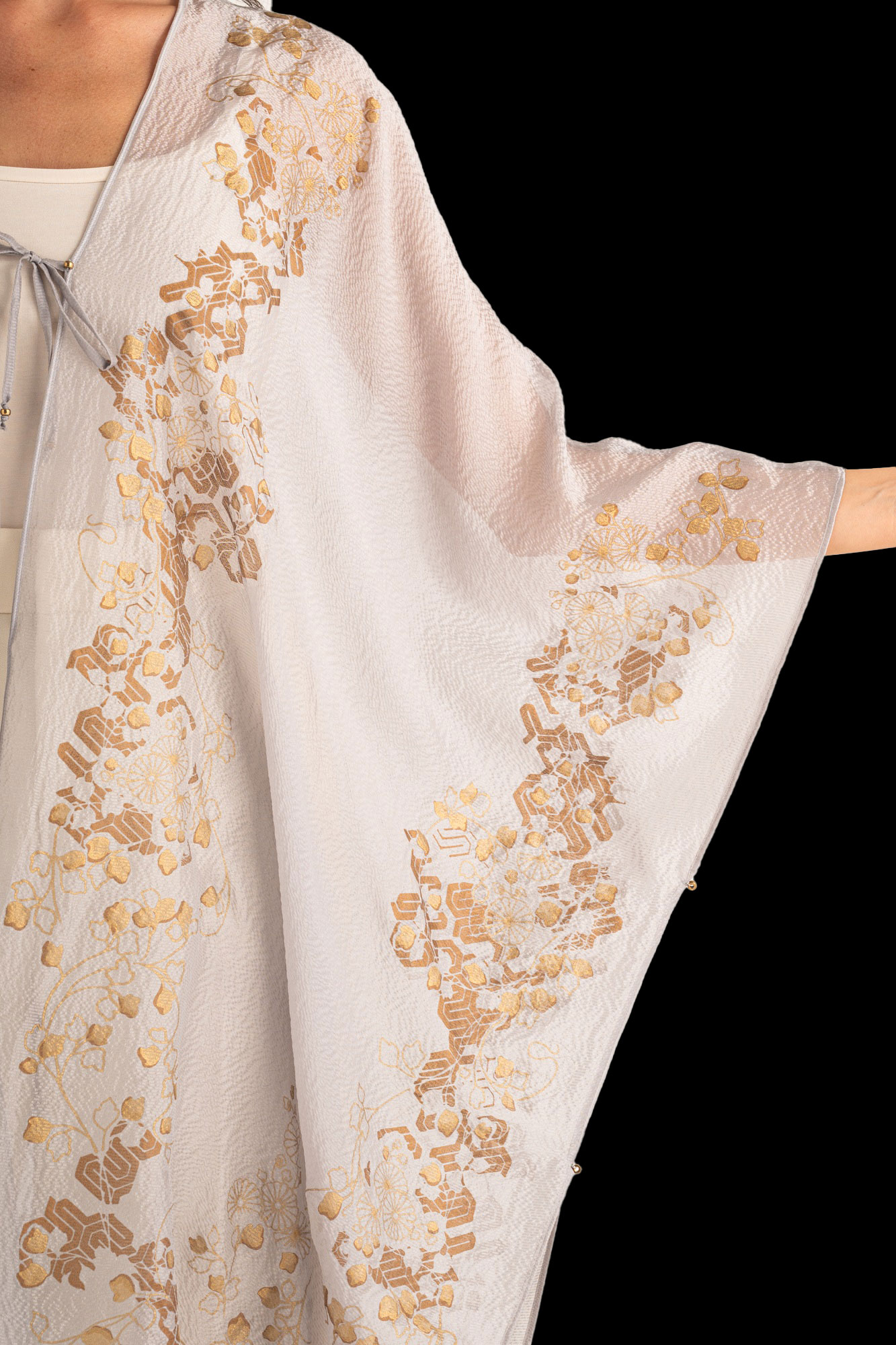 Esther Soprabito da Sera in Crepe Georgette | Ramage Taupe