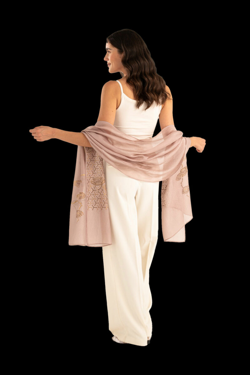 Sciarpa in Crepe Georgette | Japan Malva