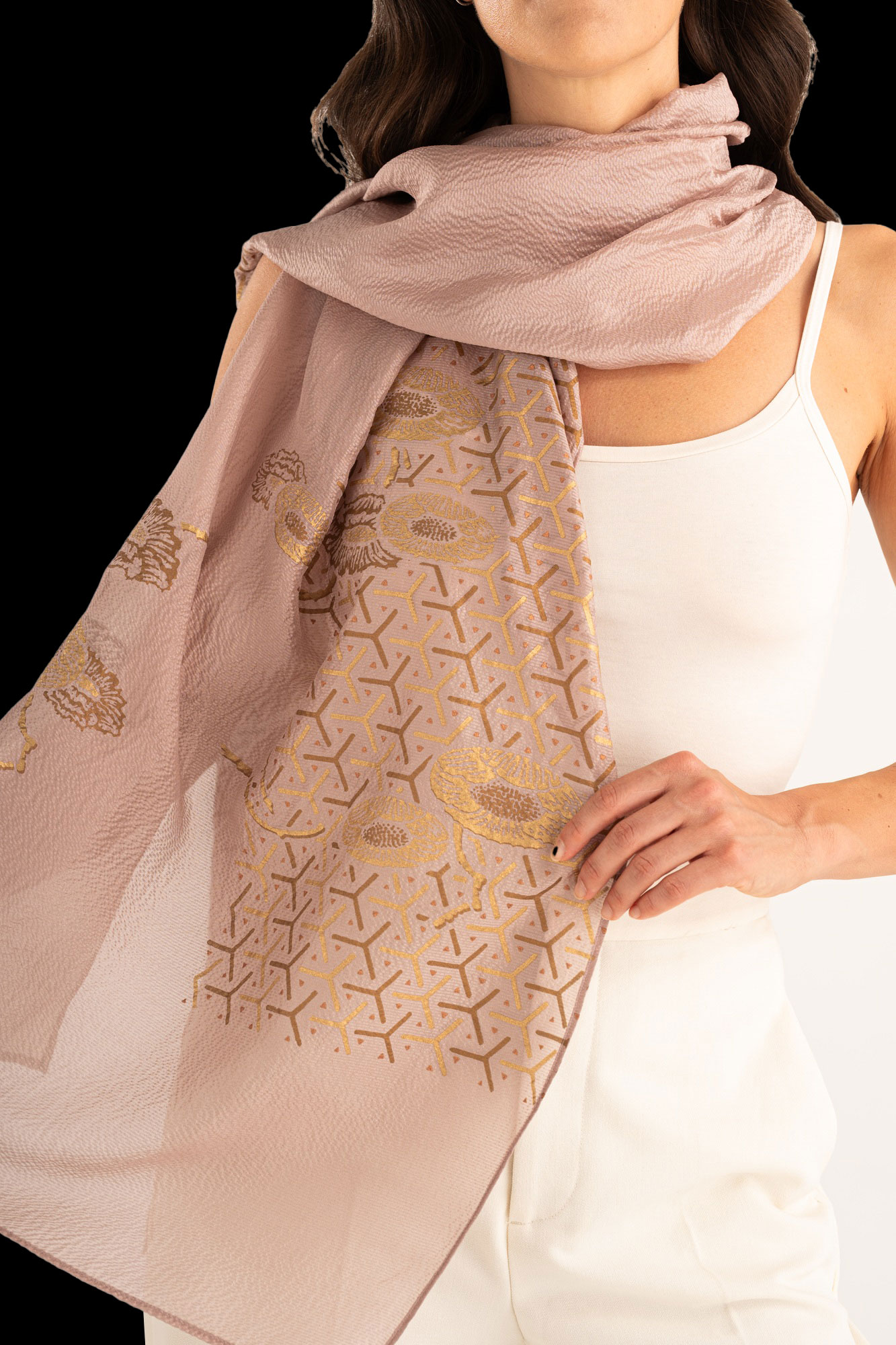 Sciarpa in Crepe Georgette | Japan Malva
