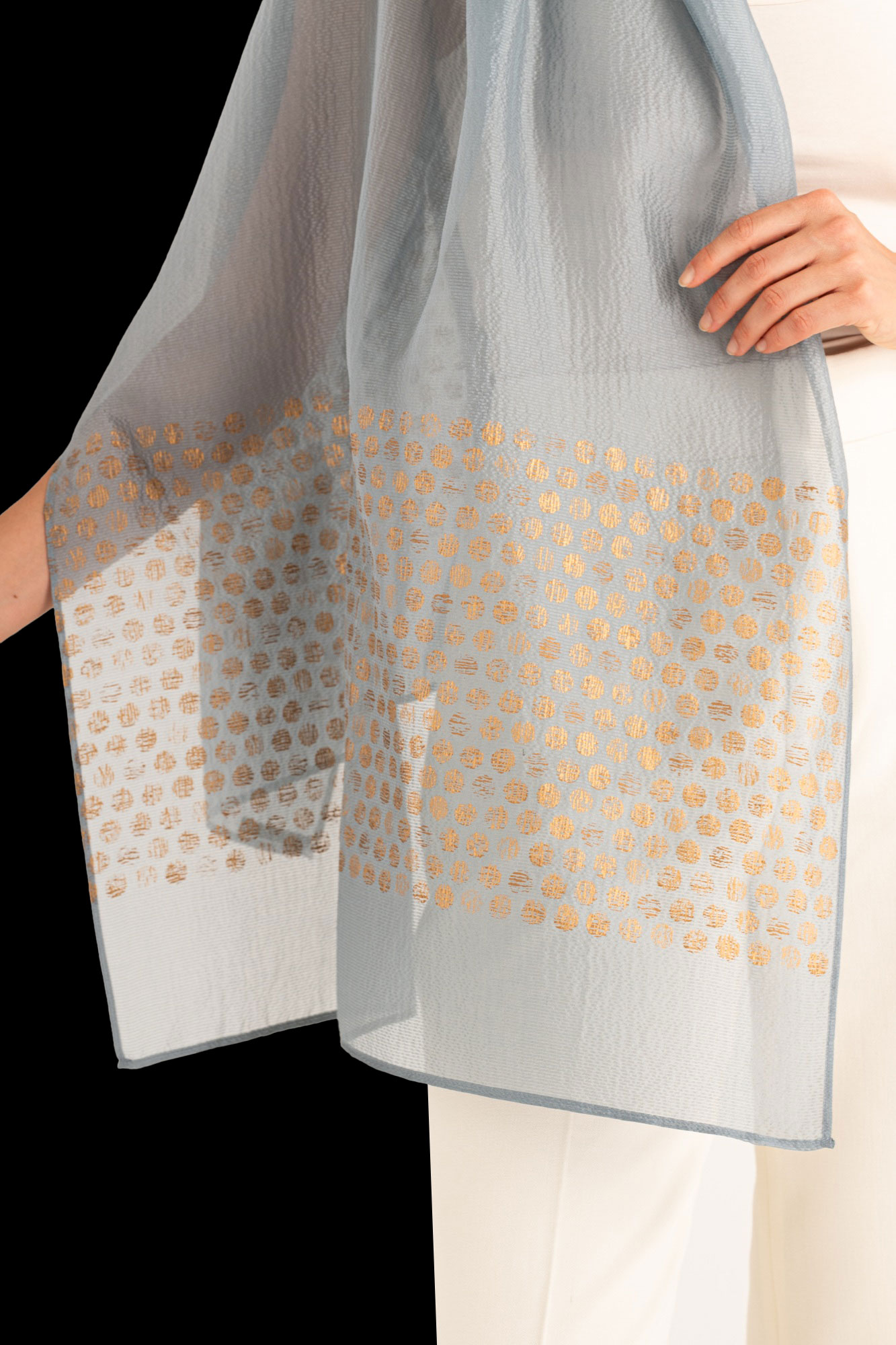 Sciarpa in Crepe Georgette | Zecchino Blu candy